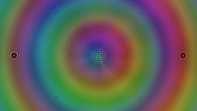 4K UHD 60FPS Mesmerizing Magenta Cyan Spiral Kaleidoscope Screensaver VJ Loop