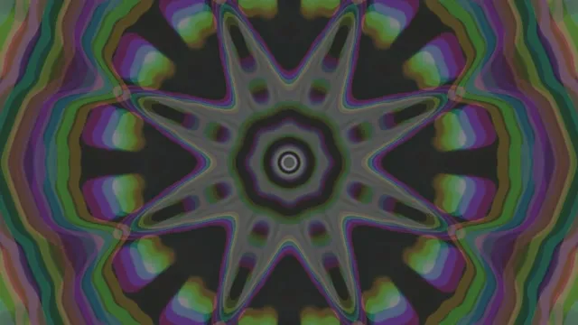 4K UHD 60FPS Neon Geometric Mandala VJ Loop - Colorful Circles & Patterns