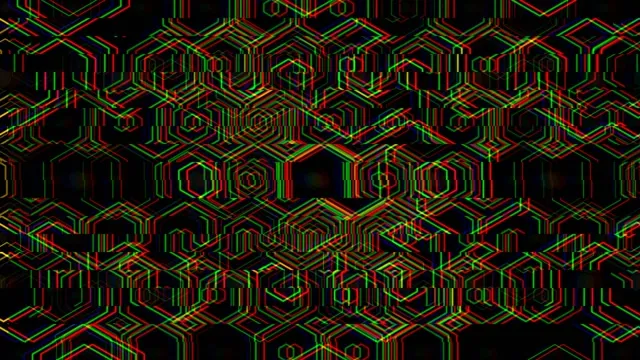 10 hours 4K UHD 60fps Neon Hexagon Kaleidoscope Screensaver Windows 10