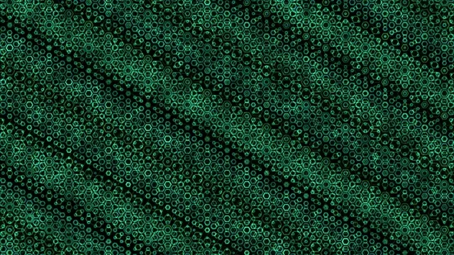 4K UHD 60FPS Neon Hexagon Matrix Screensaver PC | VJ Loop Motion Background