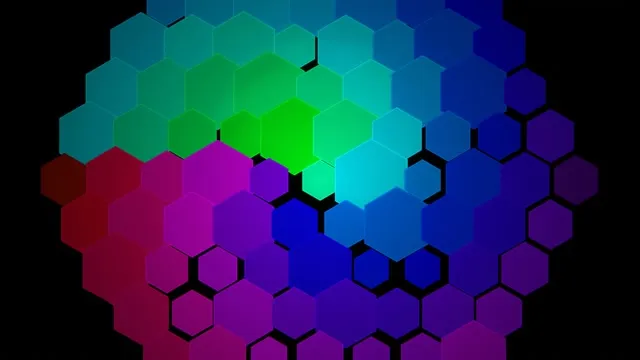 10 hours 4K UHD 60fps Neon Hexagon Screensaver VJ Loop