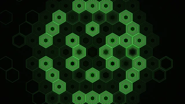 10 hours 4K UHD 60fps Neon Hexagon Screensaver VJ Loop
