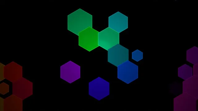 10 hours 4K UHD 60fps Neon Hexagon Screensaver - VJ Loop Motion Background