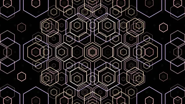 10 hours 4K UHD 60fps Neon Hexagon Screensaver Windows 10/11