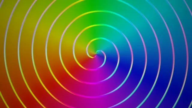 4K UHD 60fps Neon Spiral Vortex Screensaver Windows 10 - VJ Loop