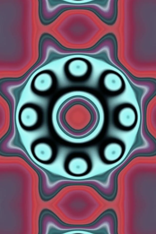 neon tunnel 2:3 photo portrait 60fps screensaver cyan red pulsating vj animation