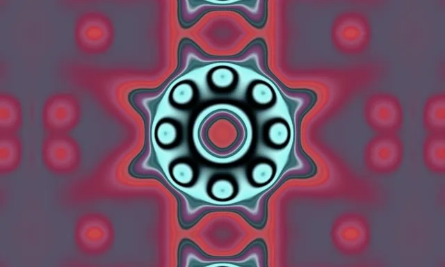 neon tunnel 5:3 wide 60fps screensaver red pulsating symmetrical motion background