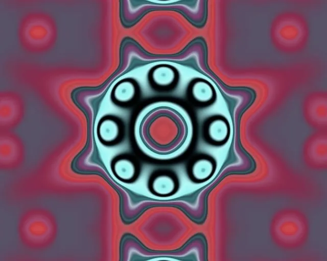 neon tunnel 5:4 industrial 60fps screensaver cyan red mandala vj animation