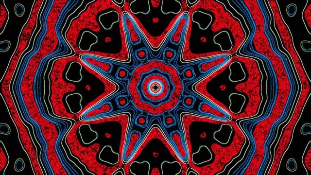 4K UHD 60FPS Neon Tunnel Screensaver PC - Red Blue VJ Loop