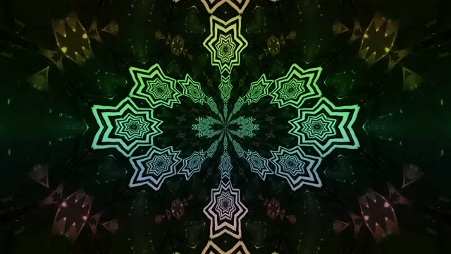 Neon Tunnel Cyan Mandala Screensaver 4k uhd 60fps Live wallpaper