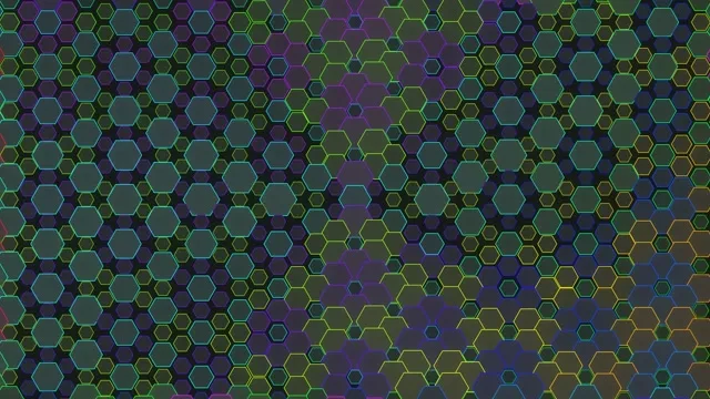 4K UHD 60fps Pulsing Emerald Hexagon VJ Loop Screensaver