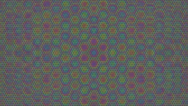 4K UHD 60FPS Pulsing Hexagon Kaleidoscope Screensaver VJ Loop