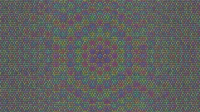 4K UHD 60fps Pulsing Hexagon Screensaver VJ Loop