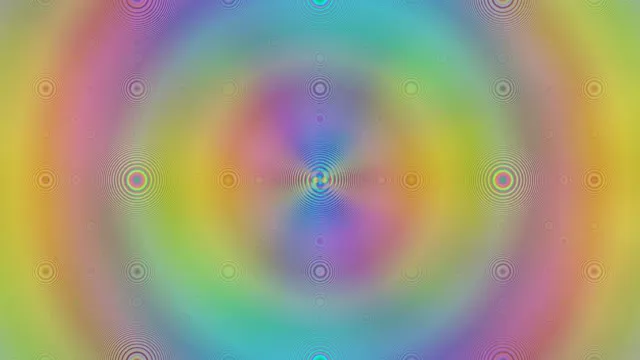 4K UHD 60fps Pulsing Magenta Cyan Gold Spiral Kaleidoscope Screensaver VJ Loop