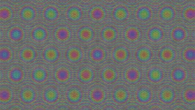 4K UHD 60FPS Pulsing Magenta Cyan Hexagon Kaleidoscope Screensaver VJ Loop