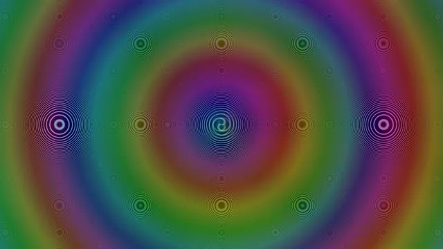 4K UHD 60fps Pulsing Magenta Cyan Kaleidoscope Screensaver VJ Loop