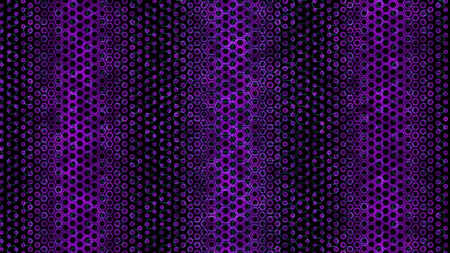 4K UHD 60FPS Purple Hexagon Kaleidoscope Screensaver PC - VJ Loop