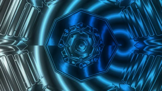 4k uhd 60fps screensaver blue hexagon vj loop