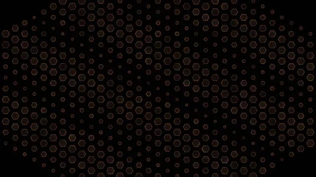 4K UHD 60fps Screensaver | Bronze Hexagon VJ Loop Motion Background