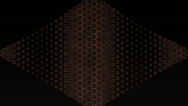 4K UHD 60fps Screensaver - Copper Hexagon VJ Loop Motion Background