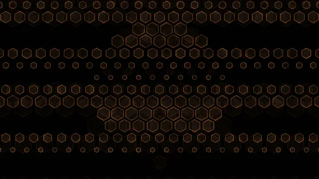 4k uhd 60fps screensaver golden hexagon vj loop