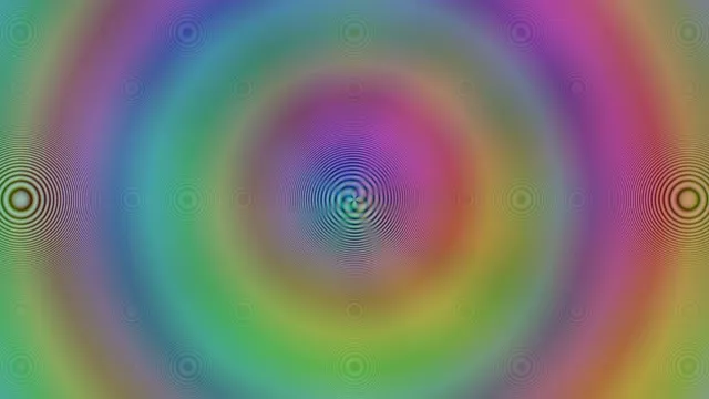 4K UHD 60FPS Screensaver | Hypnotic Cyan Magenta Spiral VJ Loop