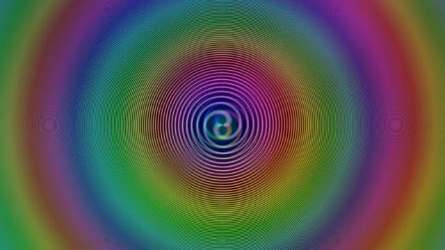 4K UHD 60fps Screensaver | Hypnotic Cyan Magenta Spiral Vortex Motion Background