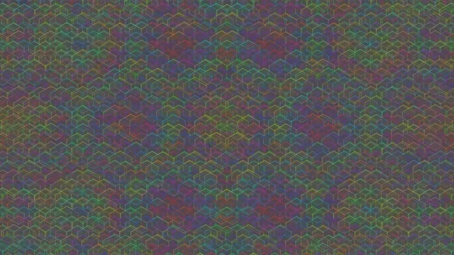 4K UHD 60fps Screensaver | Neon Hexagon Vj Loop Windows 10