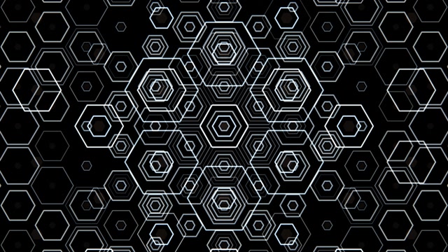 10 hours 4K UHD 60fps Screensaver | Neon Hexagon VJ Loop