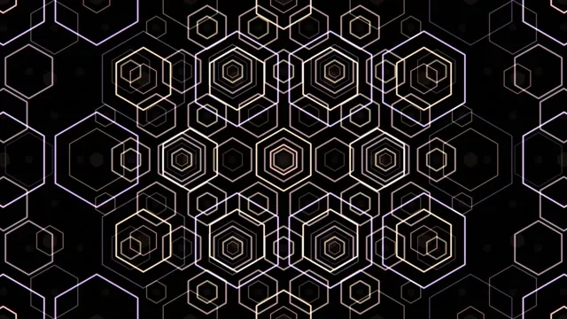 10 hours 4K UHD 60fps Screensaver | Neon Hexagon Vortex VJ Loop