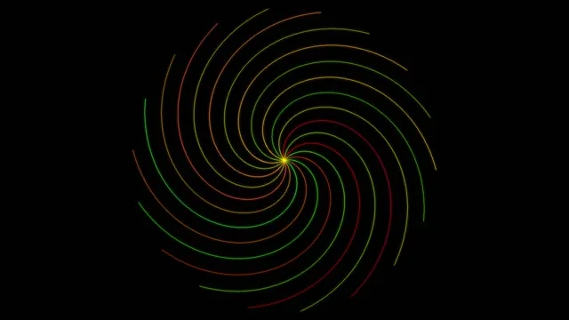 10 hours 4K UHD 60fps Screensaver | Neon Spiral Vortex VJ Loop