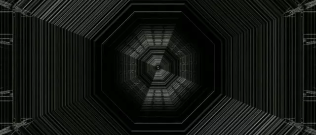 neon tunnel 21:9 ultrawide 60fps screensaver kaleidoscope gray steel diamond vj loop