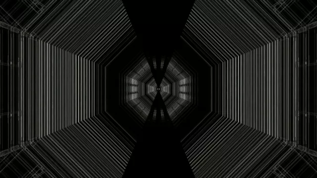 4k uhd 60fps screensaver neon tunnel geometric vortex motion background