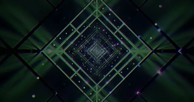 4k uhd 60fps screensaver neon tunnel geometric vortex windows 11