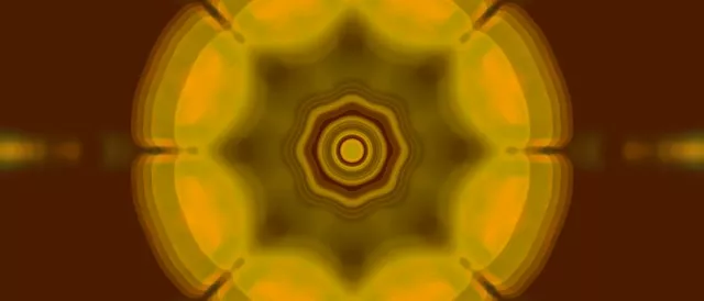 21:9 ultrawide 60fps screensaver neon tunnel golden vj loop mandala