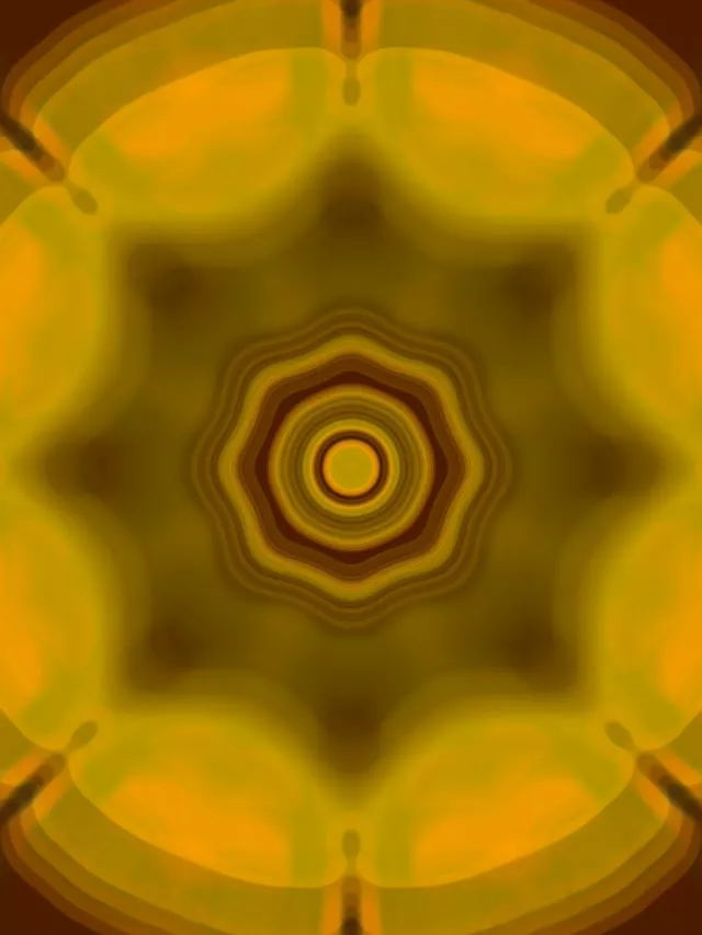 3:4 ipad portrait 60fps neon tunnel golden vj loop screensaver mandala