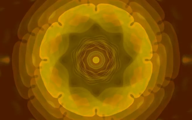 16:10 macbook 60fps neon tunnel golden kaleidoscope live wallpaper screensaver