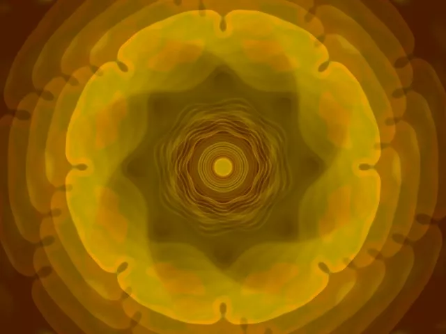 4:3 classic 60fps neon tunnel golden geometric vj loop screensaver