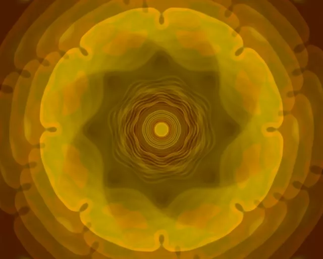 5:4 industrial 60fps neon tunnel golden polygon vj loop screensaver