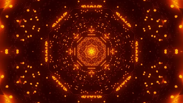 4k uhd 60fps screensaver neon tunnel golden mandala vortex vj loop