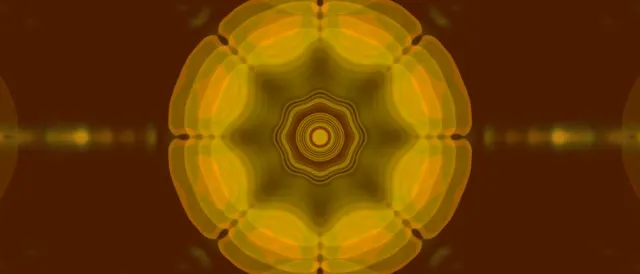 neon tunnel 21:9 ultrawide 60fps golden mandala vj loop screensaver