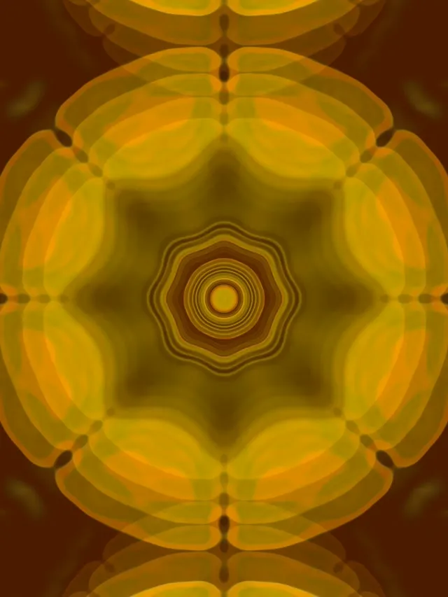 neon tunnel 3:4 ipad portrait 60fps resonant golden geometry live wallpaper
