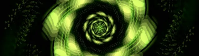 32:9 Super Ultrawide 60fps screensaver neon tunnel emerald spiral vj loop