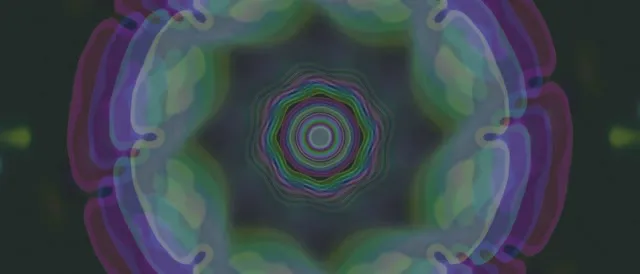 neon tunnel 21:9 ultrawide 60fps screensaver green mandala vj animation