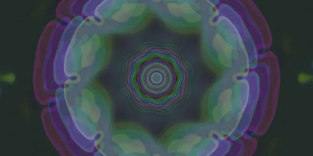 neon tunnel 2:1 univisium 60fps screensaver green starburst vj loop motion