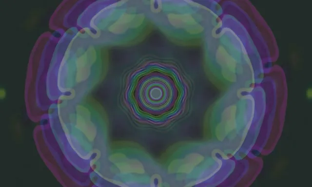 neon tunnel 5:3 wide 60fps screensaver pulsing neon star vj loop live wallpaper