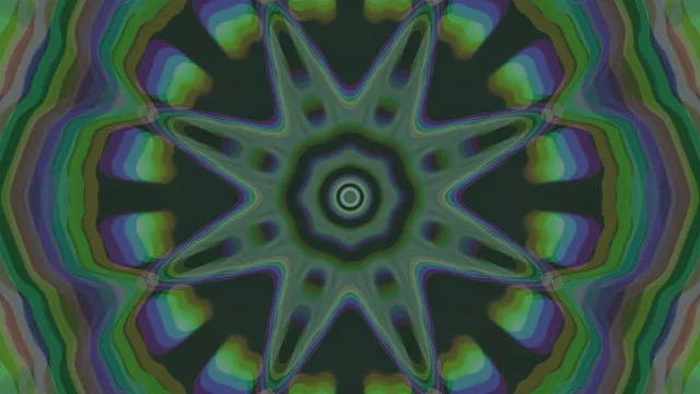 4k uhd 60fps screensaver neon tunnel green star vj loop