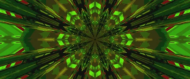 neon tunnel 2.39:1 cinemascope 60fps screensaver green vj loop symmetry