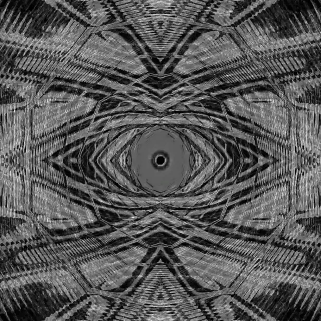 1:1 Square neon tunnel 60fps screensaver radial vortex black white live wallpaper