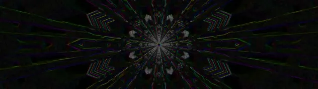 neon tunnel 32:9 super ultrawide 60fps screensaver kaleidoscope light rays